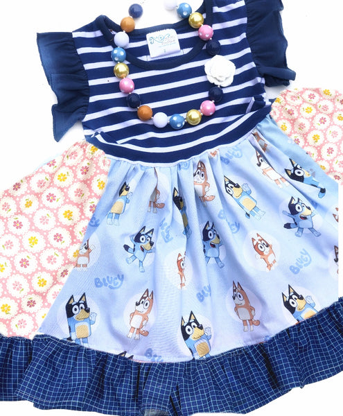 Bluey & Bingo Birthday dress