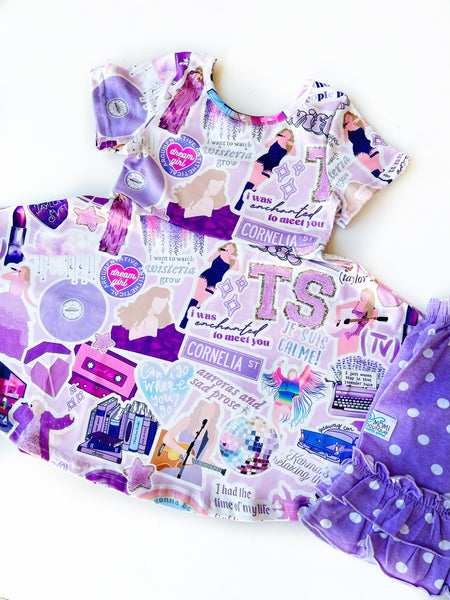 Lavender twirl dress