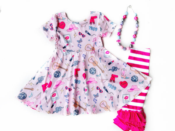 DOORBUSTER Pink Tour Twirl dress