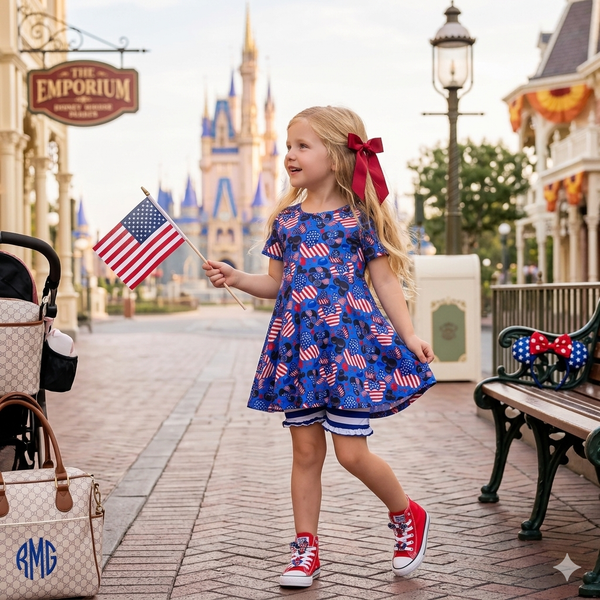 Disney Patriotic twirl dress
