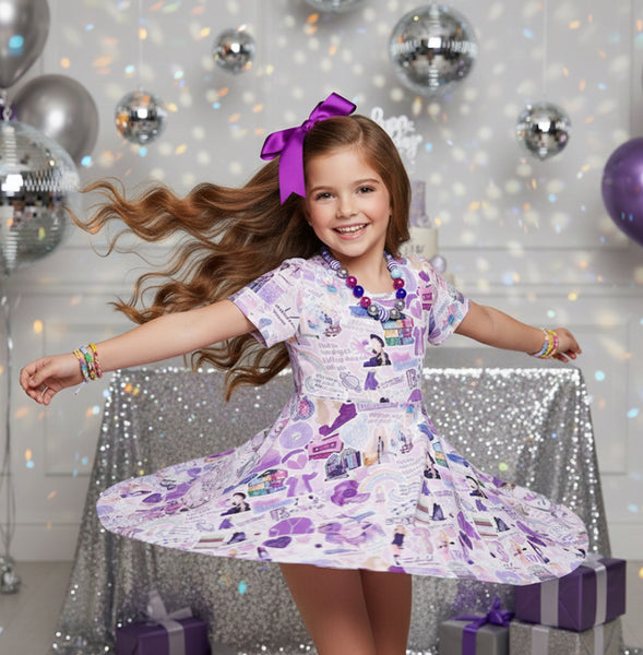 DOORBUSTER Lavender twirl dress