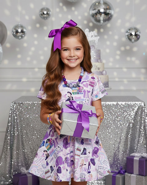 DOORBUSTER Lavender twirl dress