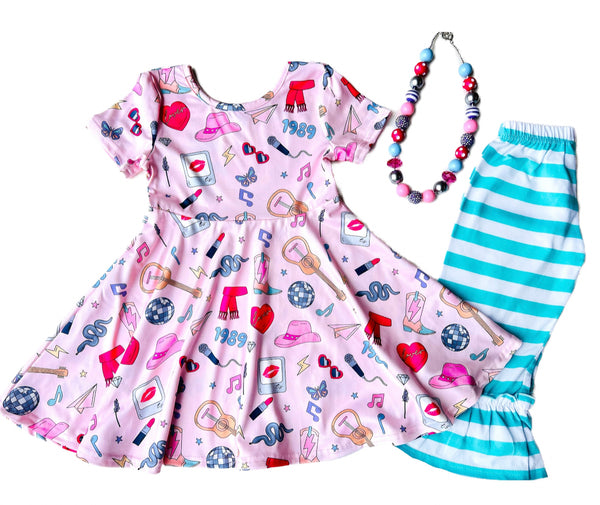 DOORBUSTER Pink Tour Twirl dress