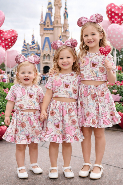 Disney Snacks Top & Skirt