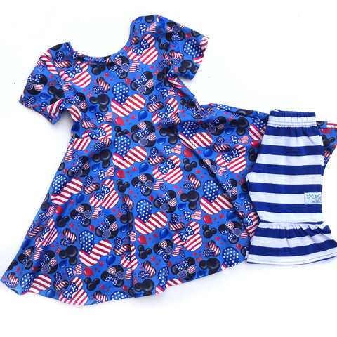 Disney Patriotic twirl dress