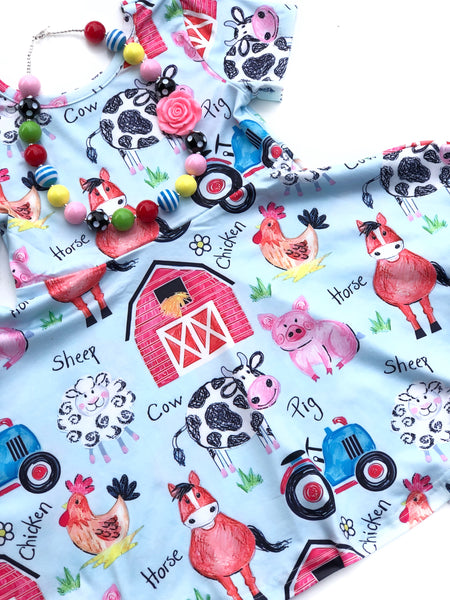 Farm party twirl dress
