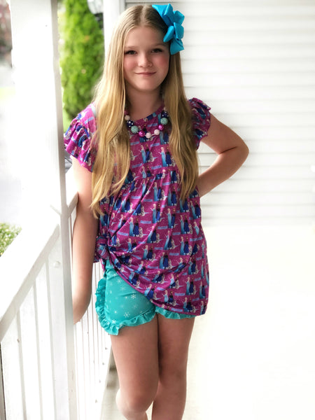 Frozen tunic & shorts