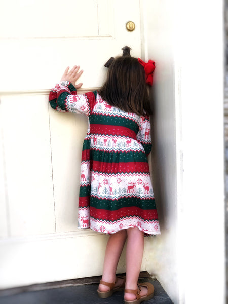 Fair Isle holiday dress