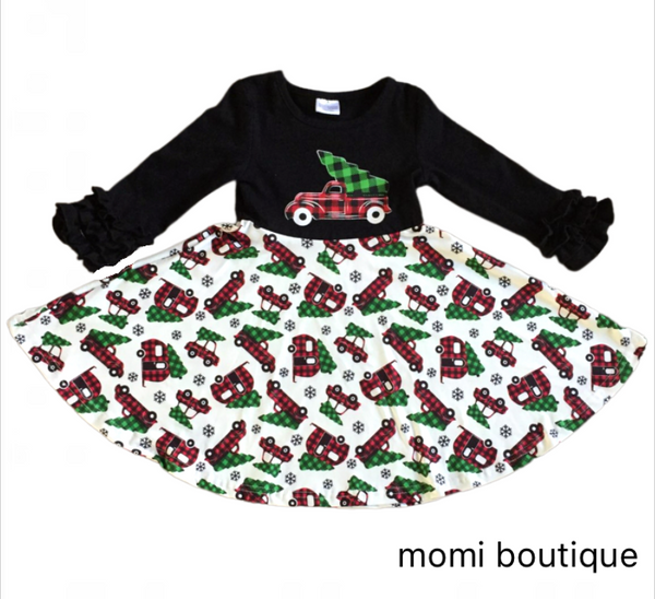 Christmas Tree Farm twirl dress