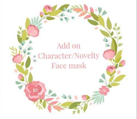 Add on Character/Novelty Face mask