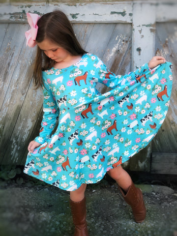 Farmhouse Twirl dress