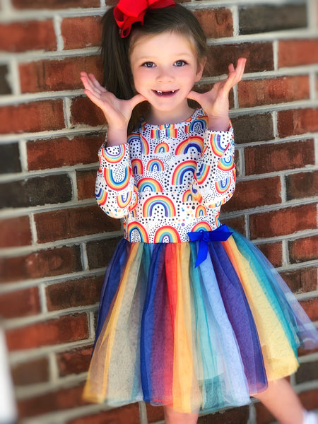 Rainbow Dreamer dress Sz 12mo, 18mo, 2