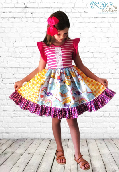 Reading Rainbow dress