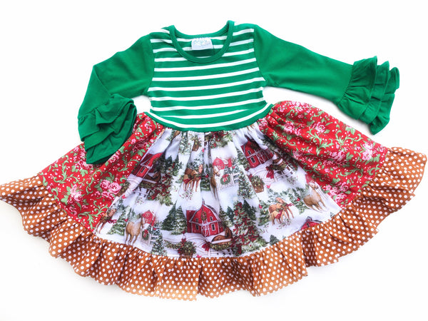 Holiday Horse Farm dress