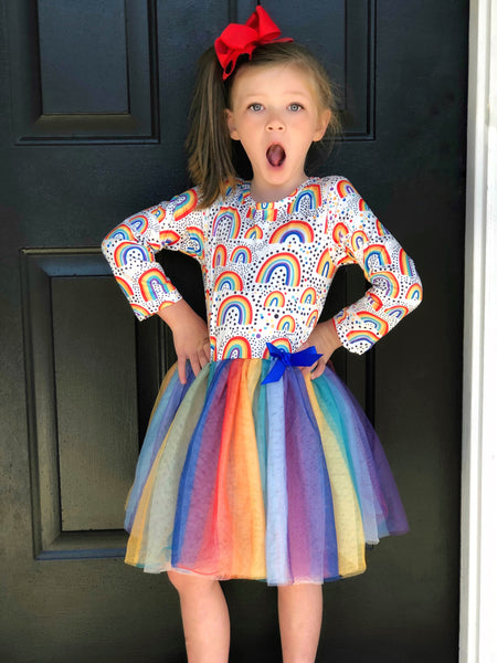 Rainbow Dreamer dress Sz 12mo, 18mo, 2