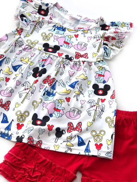 Main Street USA tunic & shorts
