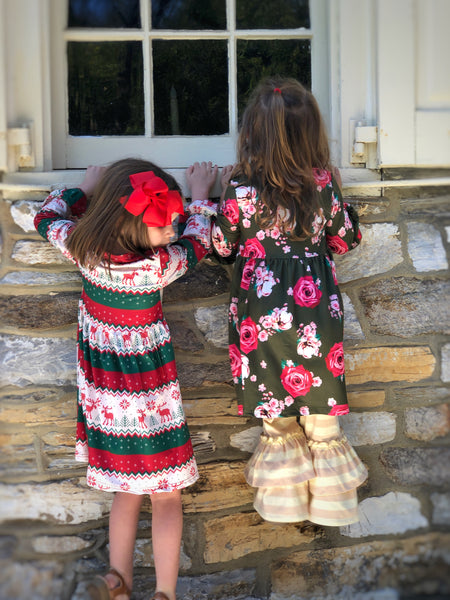 Fair Isle holiday dress