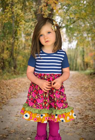 girls boutique fall portrait dress