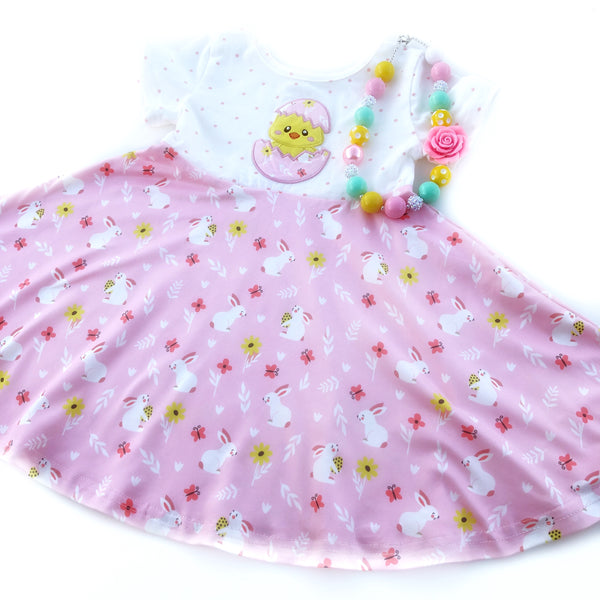 Springtime Chick twirl dress