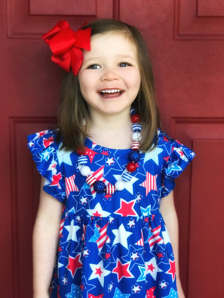 All American Star tunic & shorts Sz 12/18mo